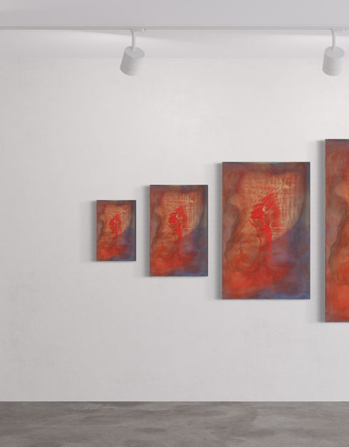 Hearts on Fire | Framed Giclee Print on Canvas
